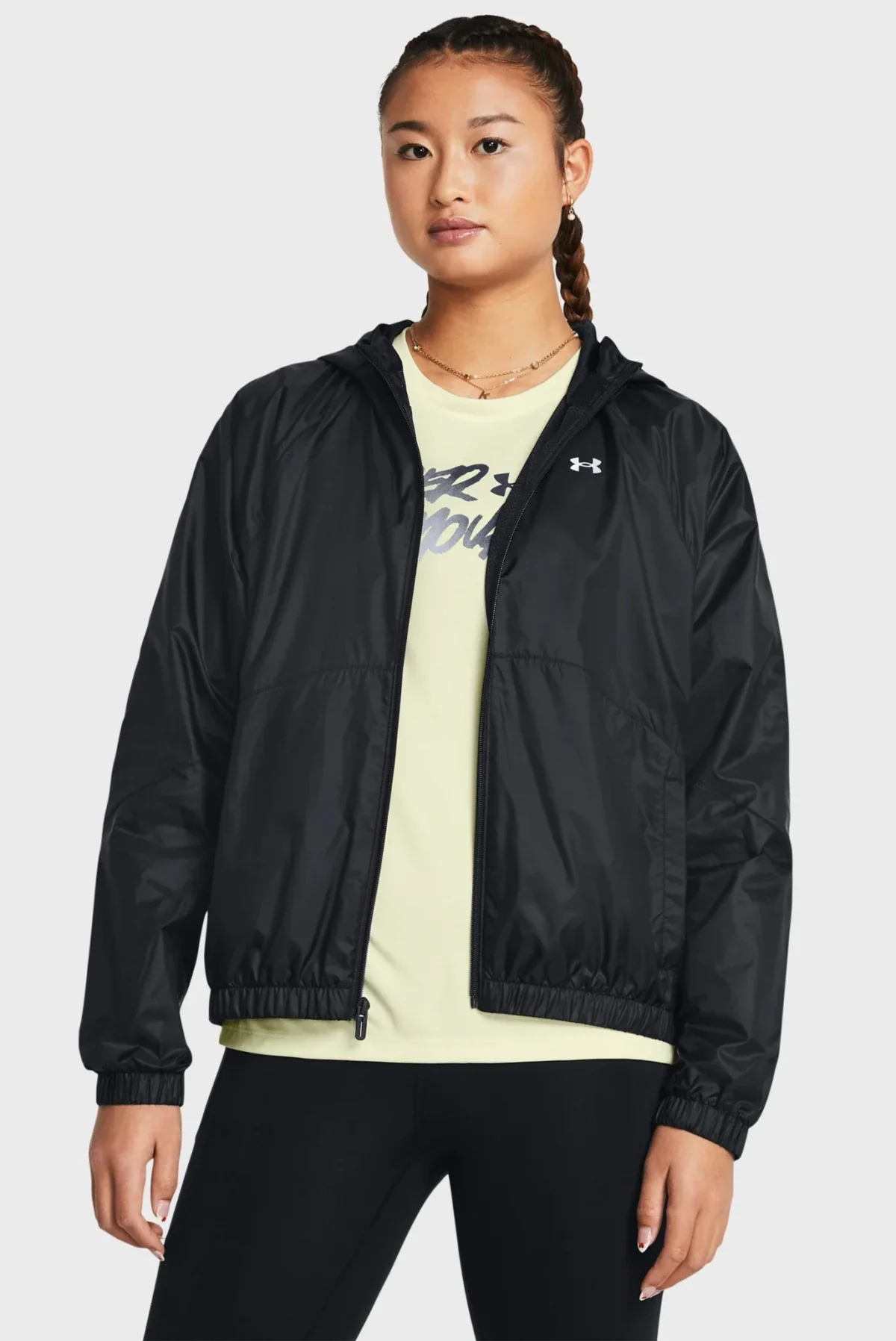 Вітровка жіноча Under Armour Sport Windbreaker Jkt Black (1382698-001)