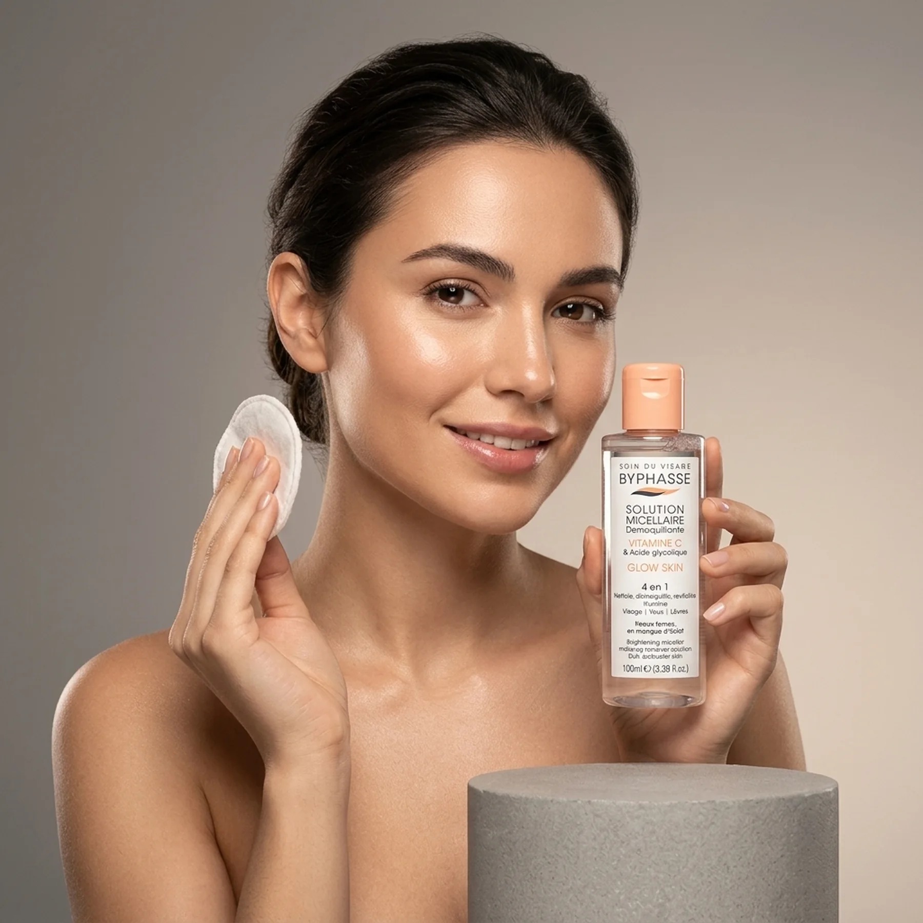 Вода Byphasse Micellar Cleansing Solution Glow Skin Vitamine C 100 мл
