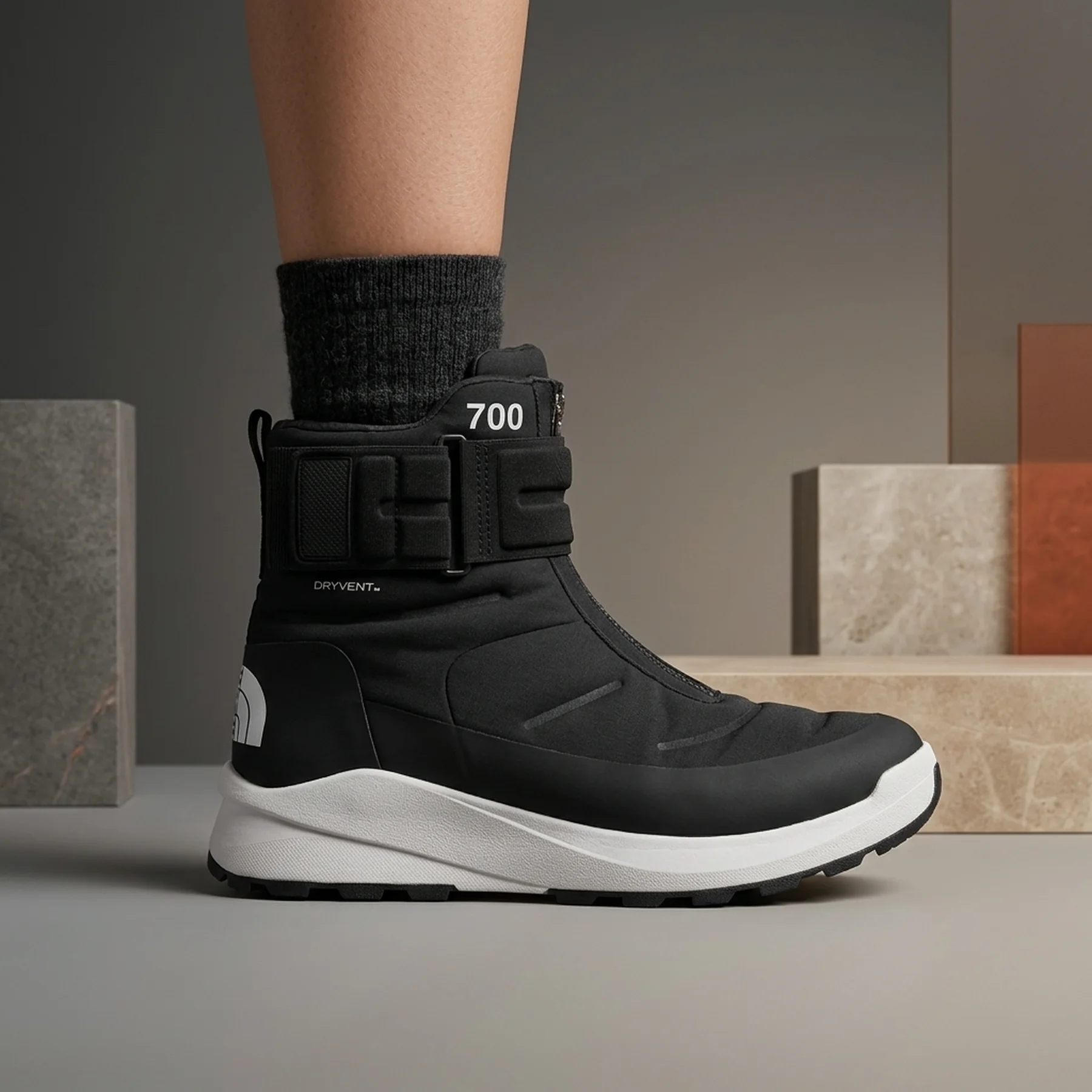 Водонепроникні туфлі The North Face Nuptse II Strap Black