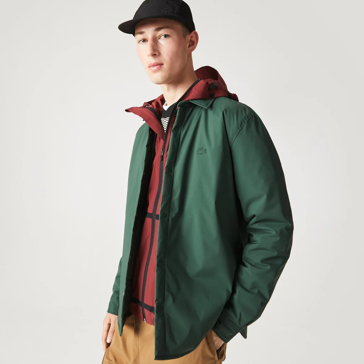 Водовідштовхувальна сорочка Lacoste Men's Overshirt Green