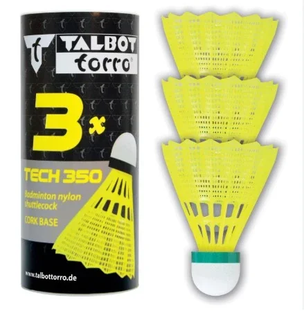 Волани Talbot Tech 350 Shuttle yellow, SLOW 3шт. (479115)