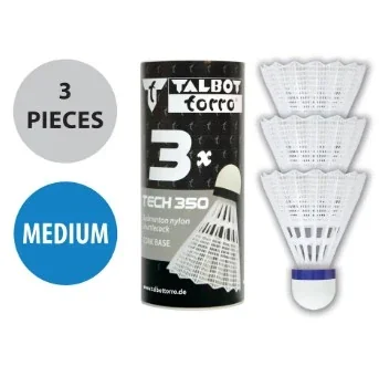 Волани Talbot Tech 350 Shuttle white, MEDIUM 3шт. (479112)