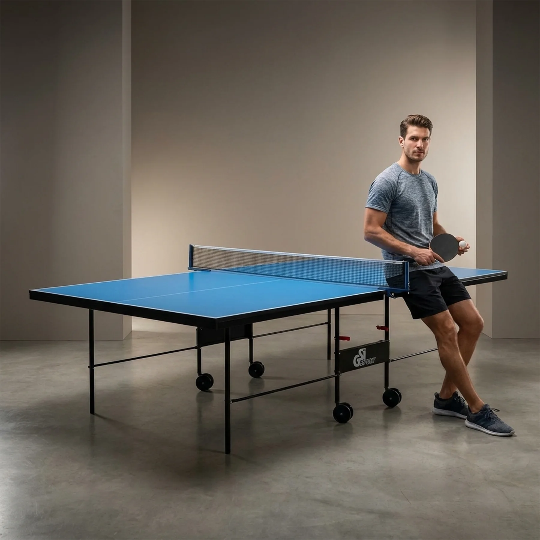 Всепогодний тенісний стіл GSI-Sport, модель "Athletic Outdoor Alu Line" Gt-2