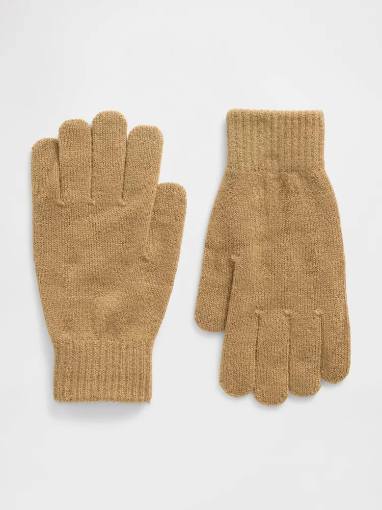 В'язані рукавички GAP 1159858776 (Коричневий One size)