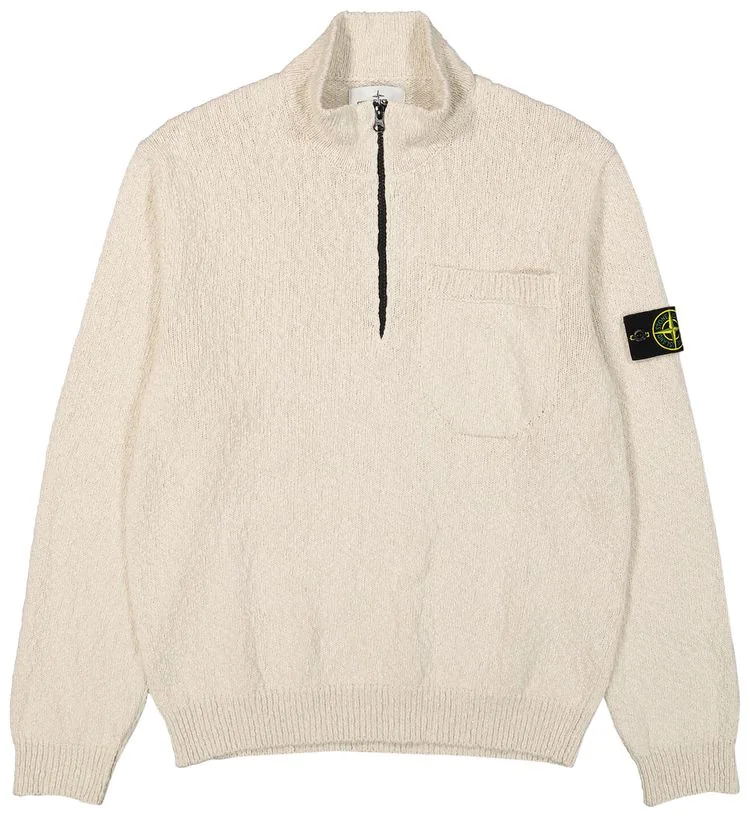 В'язаний пуловер Stone Island (світло-бежевий)