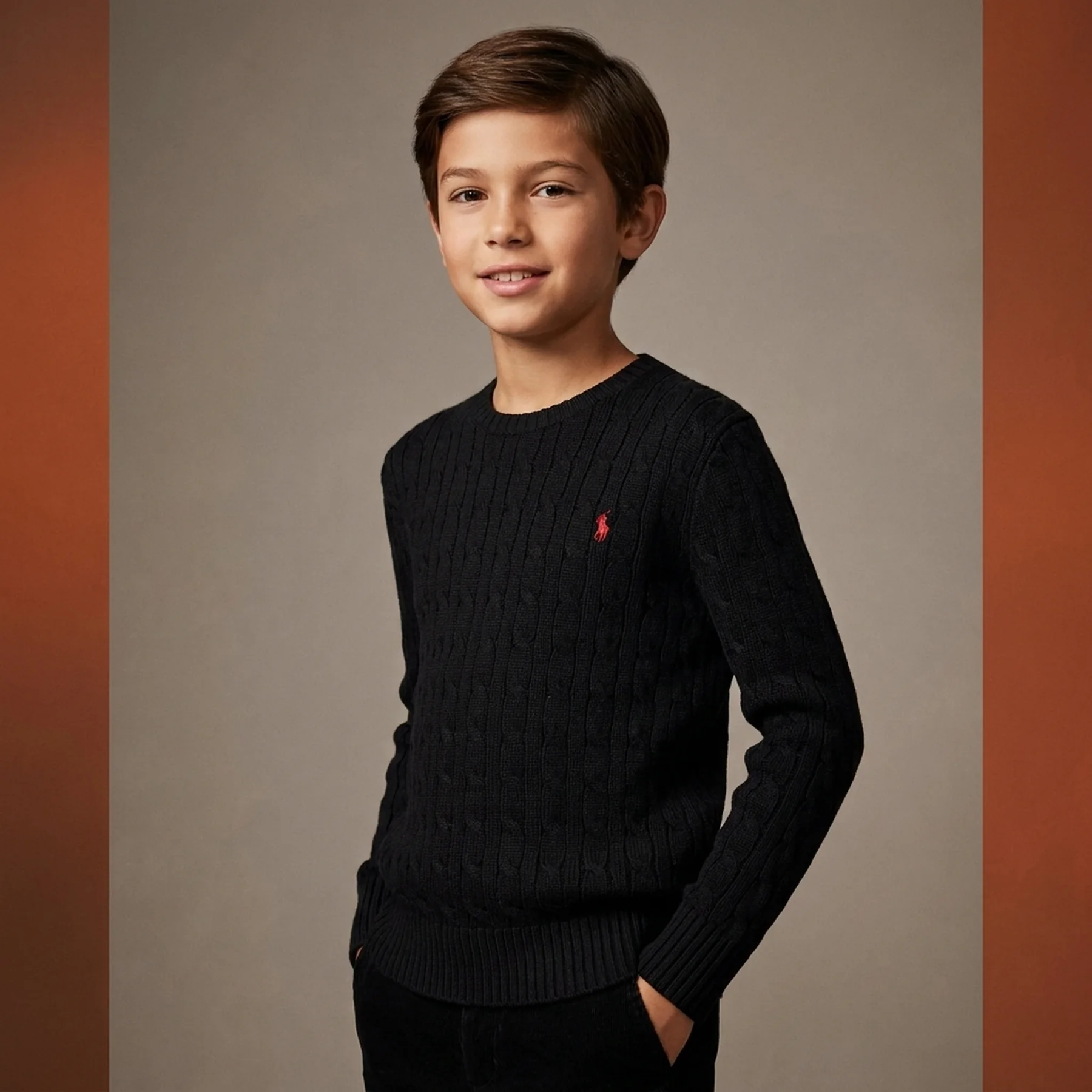 В'язаний светр для хлопчика Polo Ralph Lauren з логотипом 1159843208