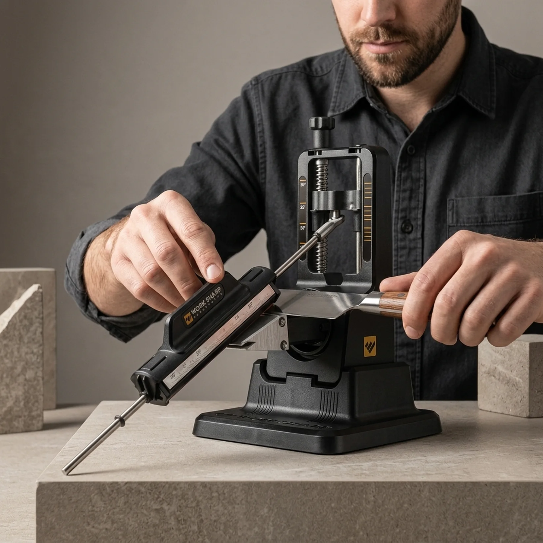 Work Sharp Точилка механічна The Precision Adjust Knife Sharpener, WSBCHPAJ-I