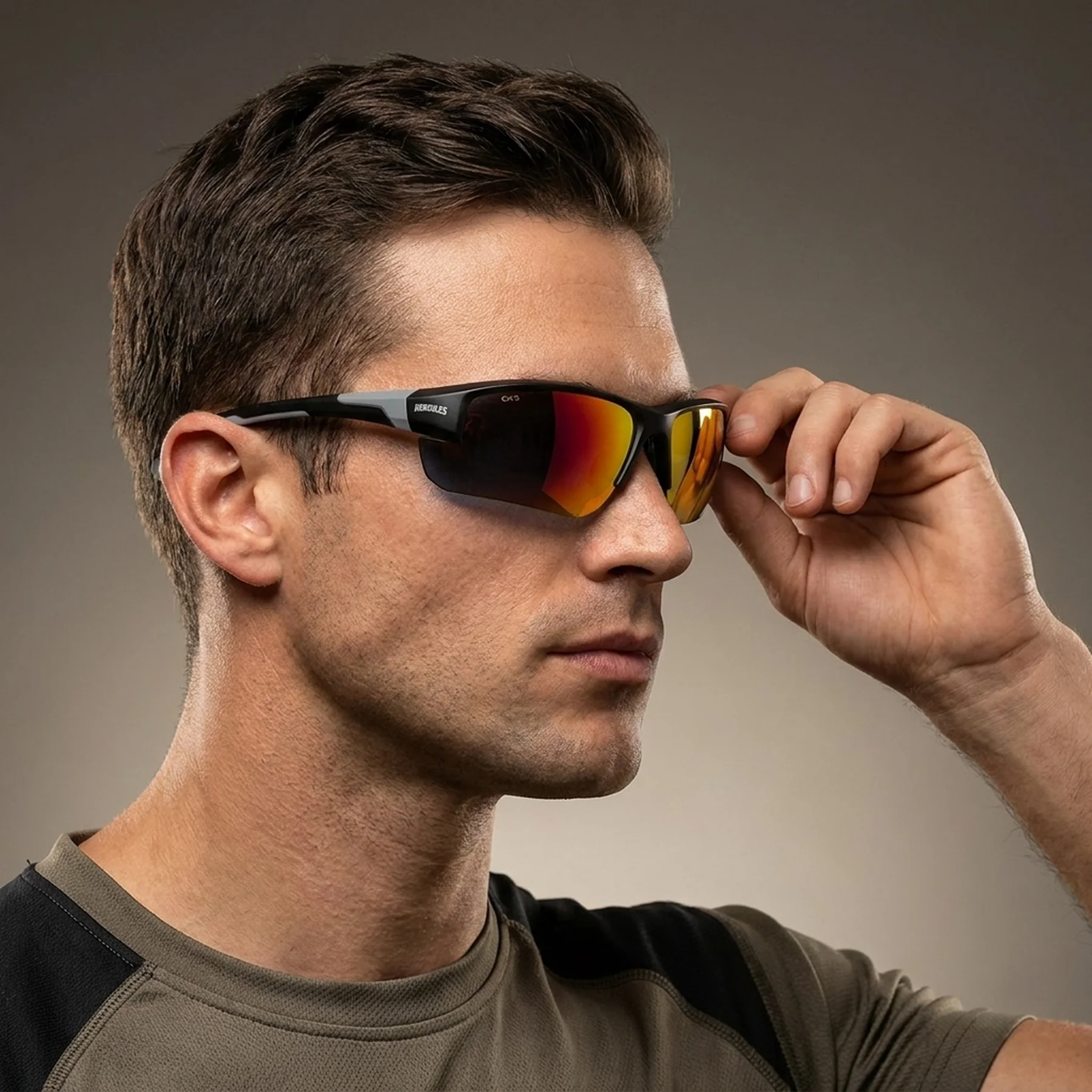 Защитные очки Global Vision Hercules-7 (G-Tech red), зеркальные красные