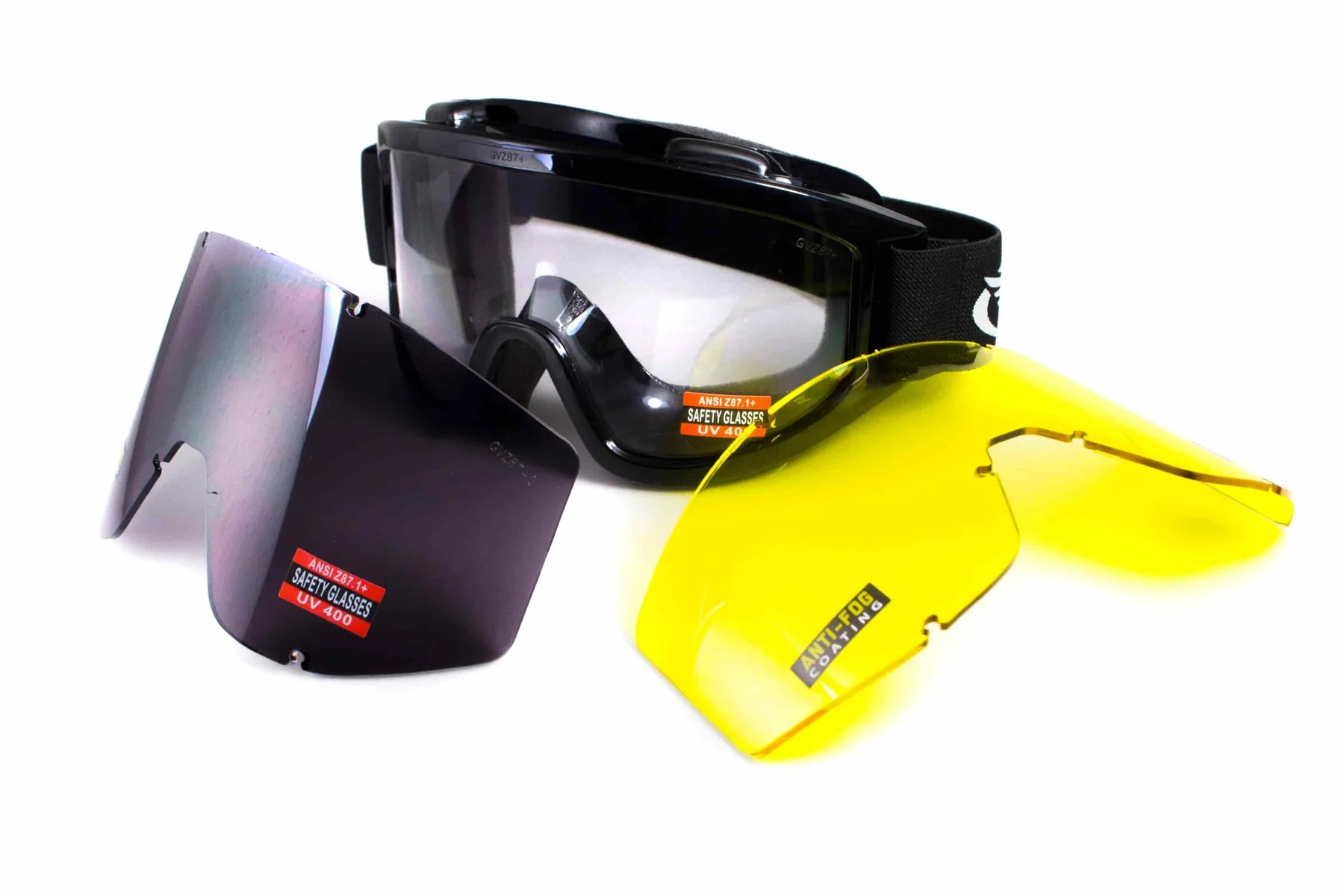 Защитные очки Global Vision Wind-Shield 3 lens KIT Anti-Fog, три сменных линзы
