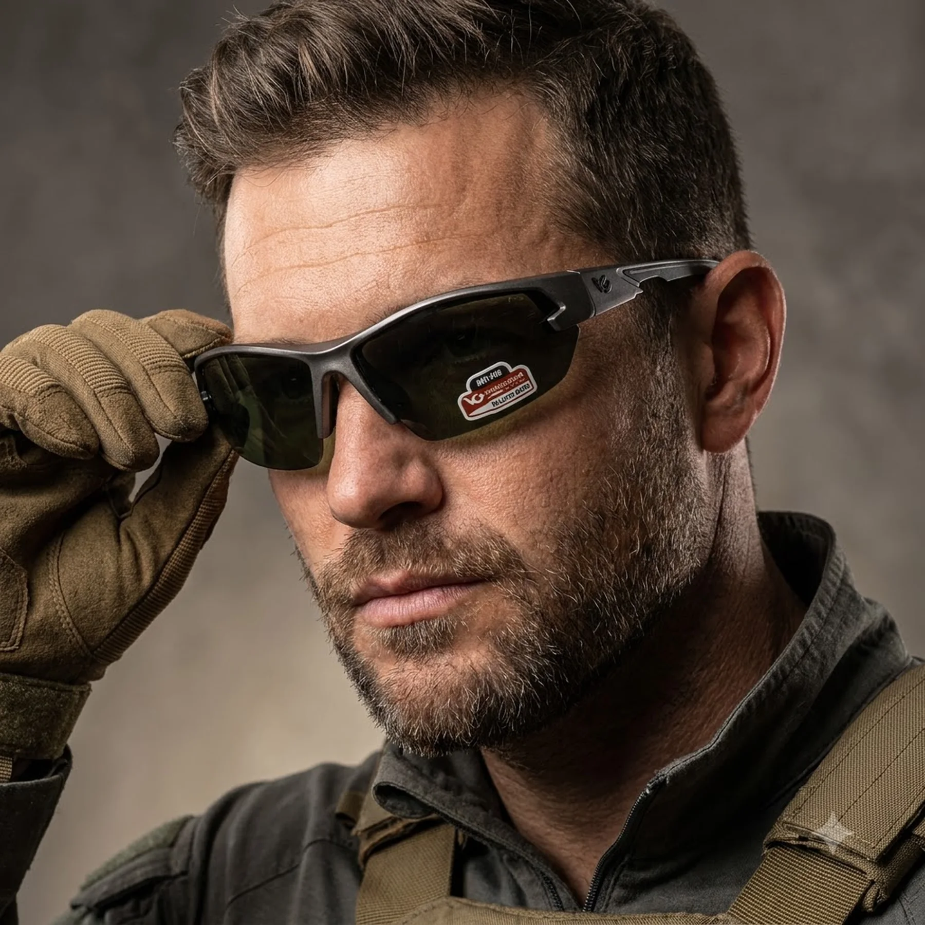 Защитные очки Venture Gear Tactical Semtex 2.0 Gun Metal (forest gray) Anti-Fog, чёрно-зелёные в оправе цвета "тёмный металлик"