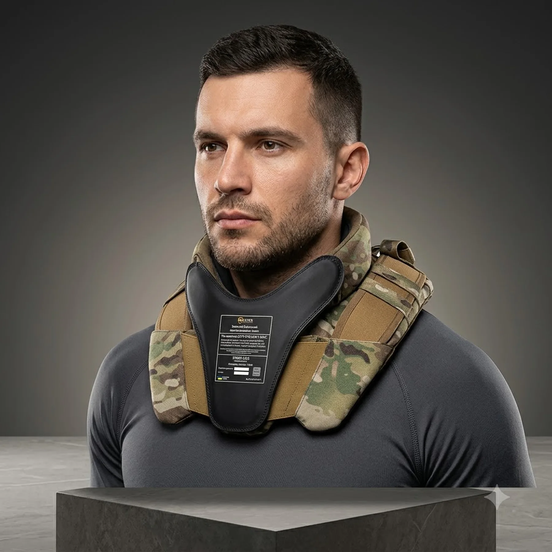 Захист шиї mod. 1 з балістичним пакетом Militex cordura USA