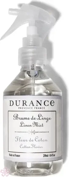 Средство для чистоты дома Durance Brume de Linge 250 мл Квіти бавовни