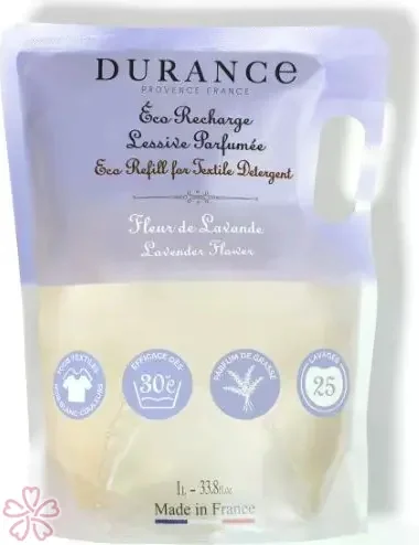 Средство для стирки Durance Lessive Liquide Textile Detergent 1000 мл Лаванда Запасний блок