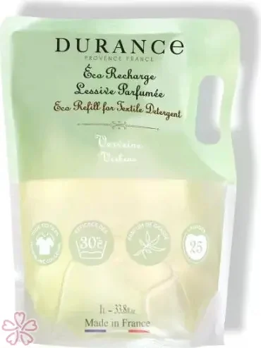 Средство для стирки Durance Lessive Liquide Textile Detergent 1000 мл Вербена Запасний блок
