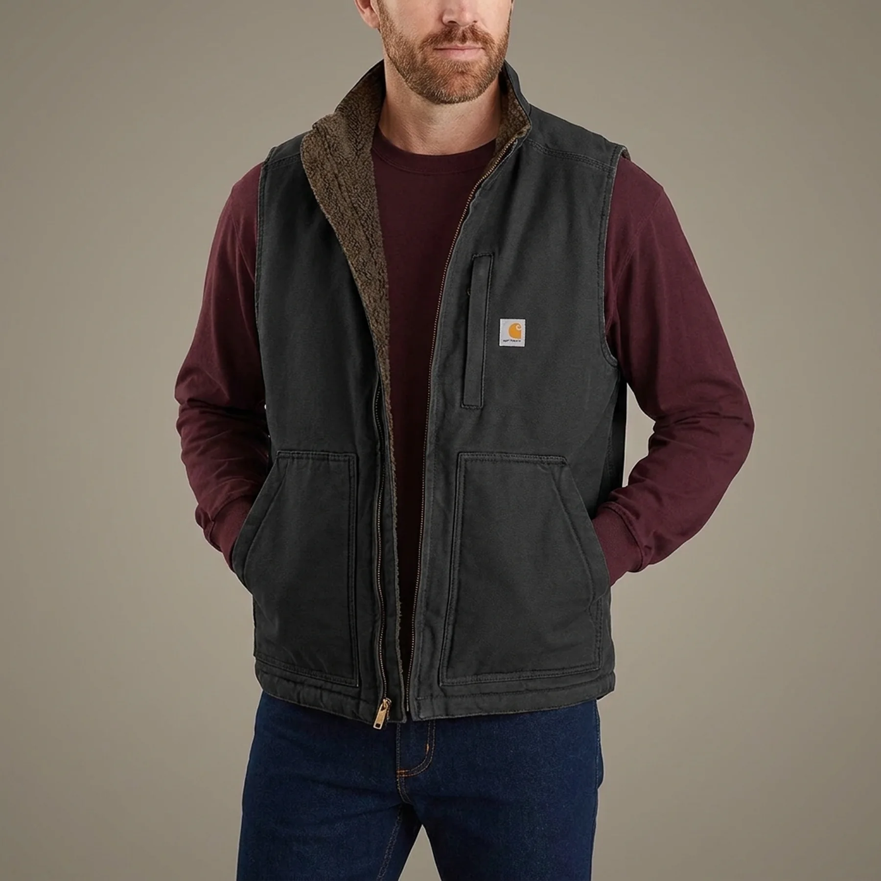 Жилет-шерпа Carhartt Embroidered