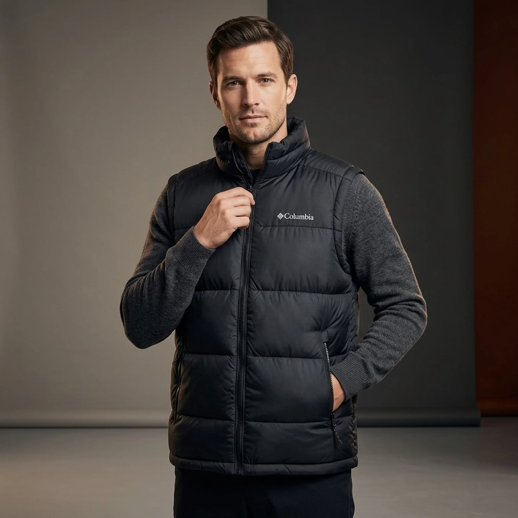 Жилетка чоловіча Columbia Pike Lake Vest Omni-Heat Black (WM2656-010)