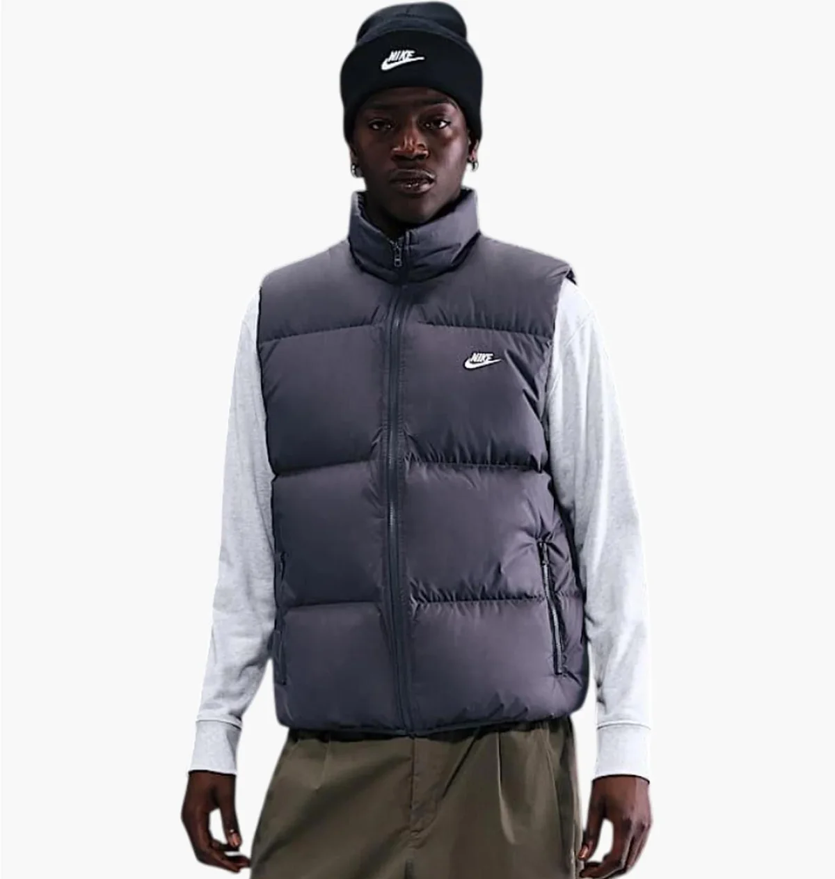 Жилетка чоловіча Nike Club Puffer Grey (IB2977-068)