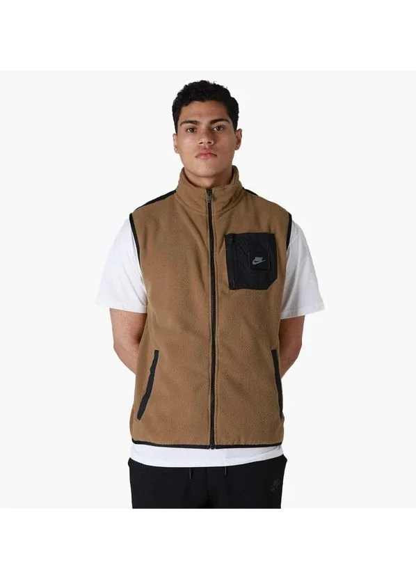 Жилетка чоловіча Nike Sportswear Therma-Fit Sports Utility Fleece Vest Brown Dq5105-242 (DQ5105-242)
