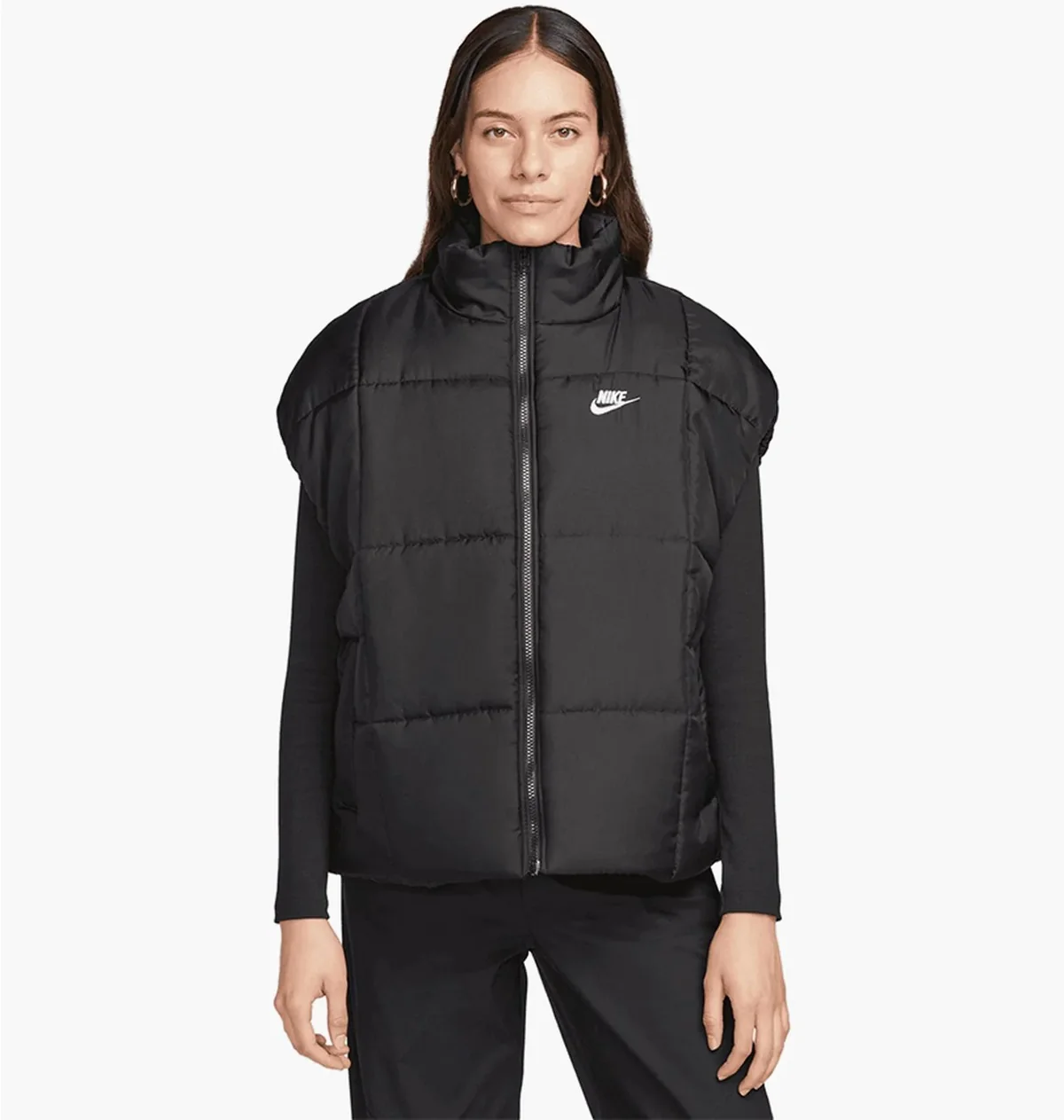 Жилетка жіноча Nike Sportswear Classic Puffer Therma-Fit Loose Gilet (FB7679-010)