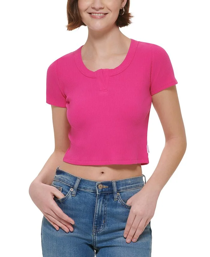 Жіноча футболка Calvin Klein в рубчик 1159798030