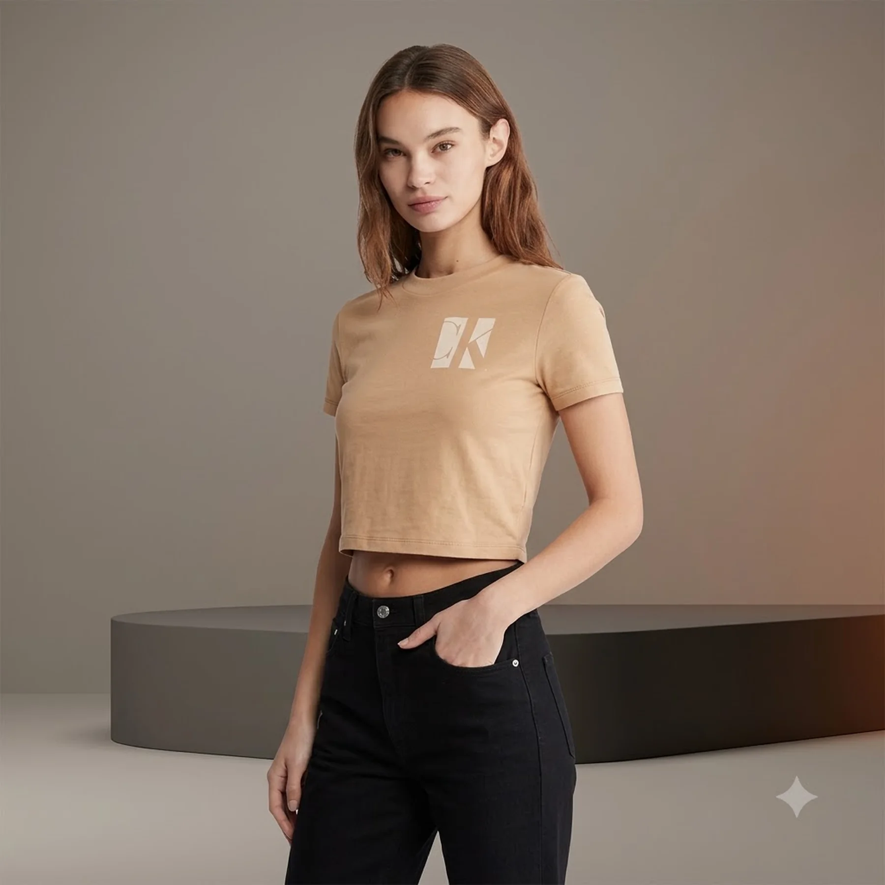 Жіноча футболка Calvin Klein з логотипом 1159805536