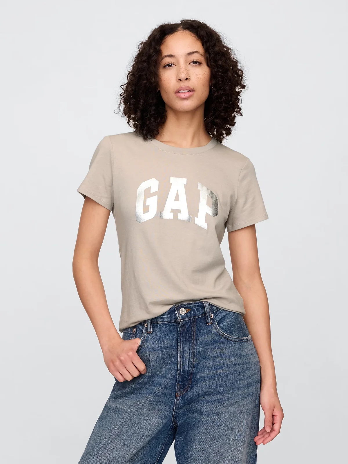 Жіноча футболка GAP з логотипом 1159836583