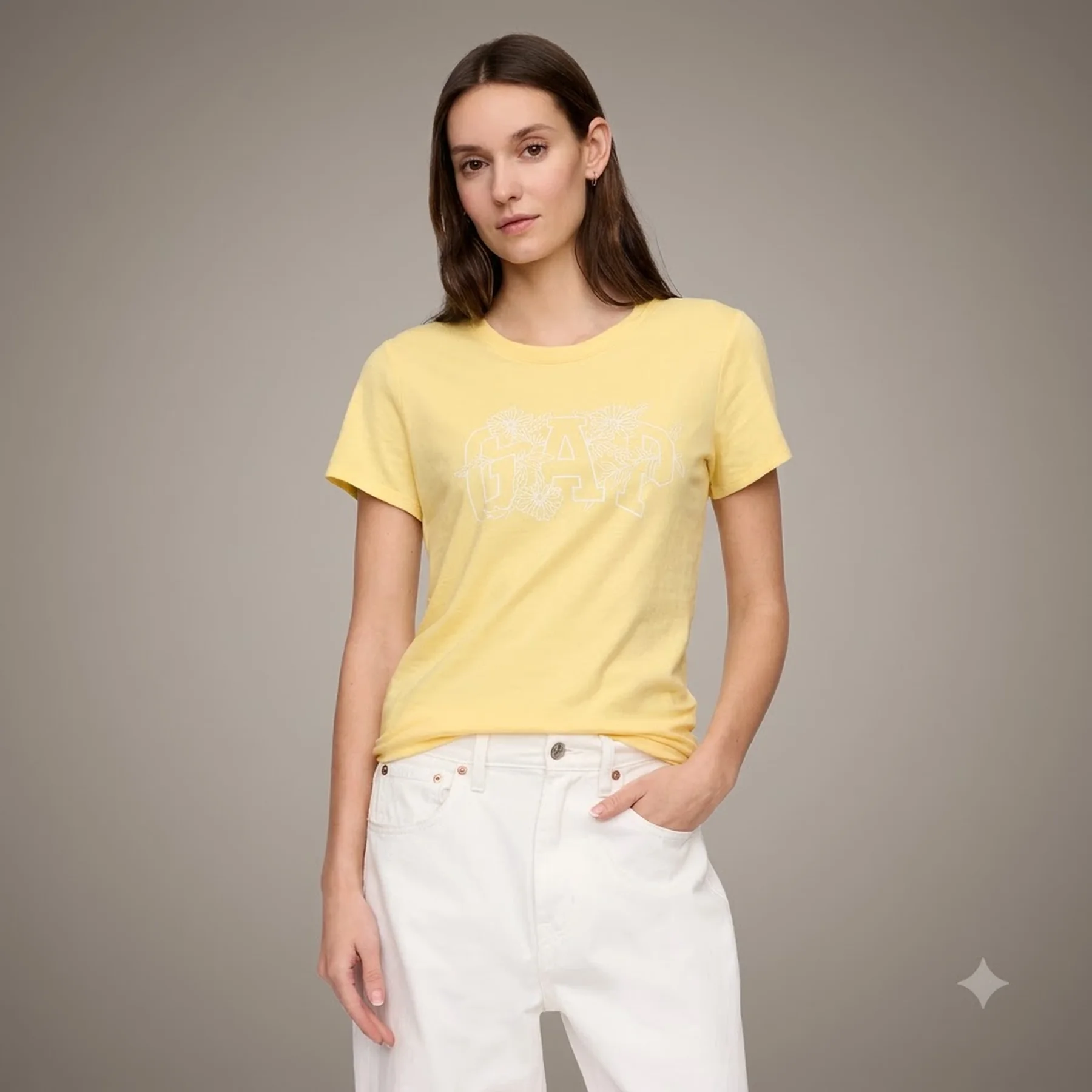 Жіноча футболка GAP з логотипом 1159837292