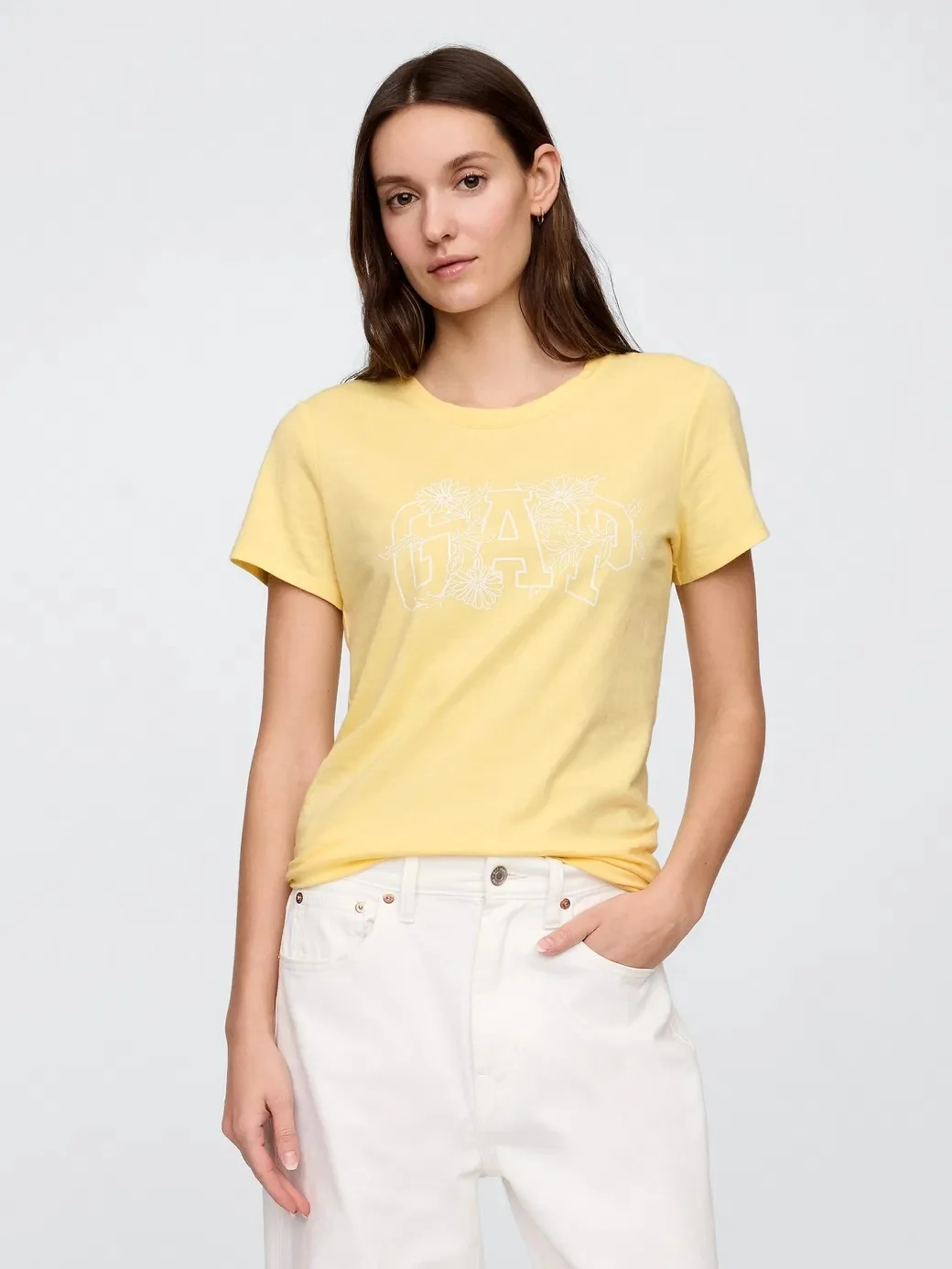 Жіноча футболка GAP з логотипом 1159837292