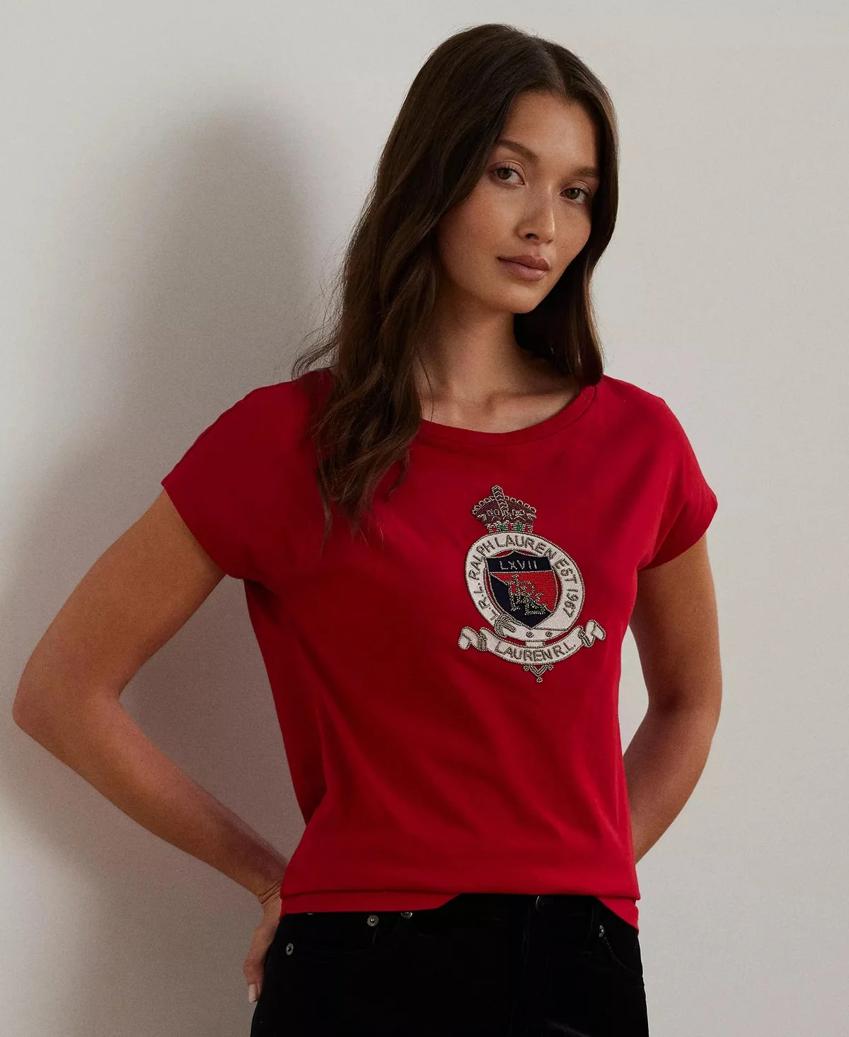 Жіноча футболка Ralph Lauren з логотипом 1159845825 (Червоний XL)