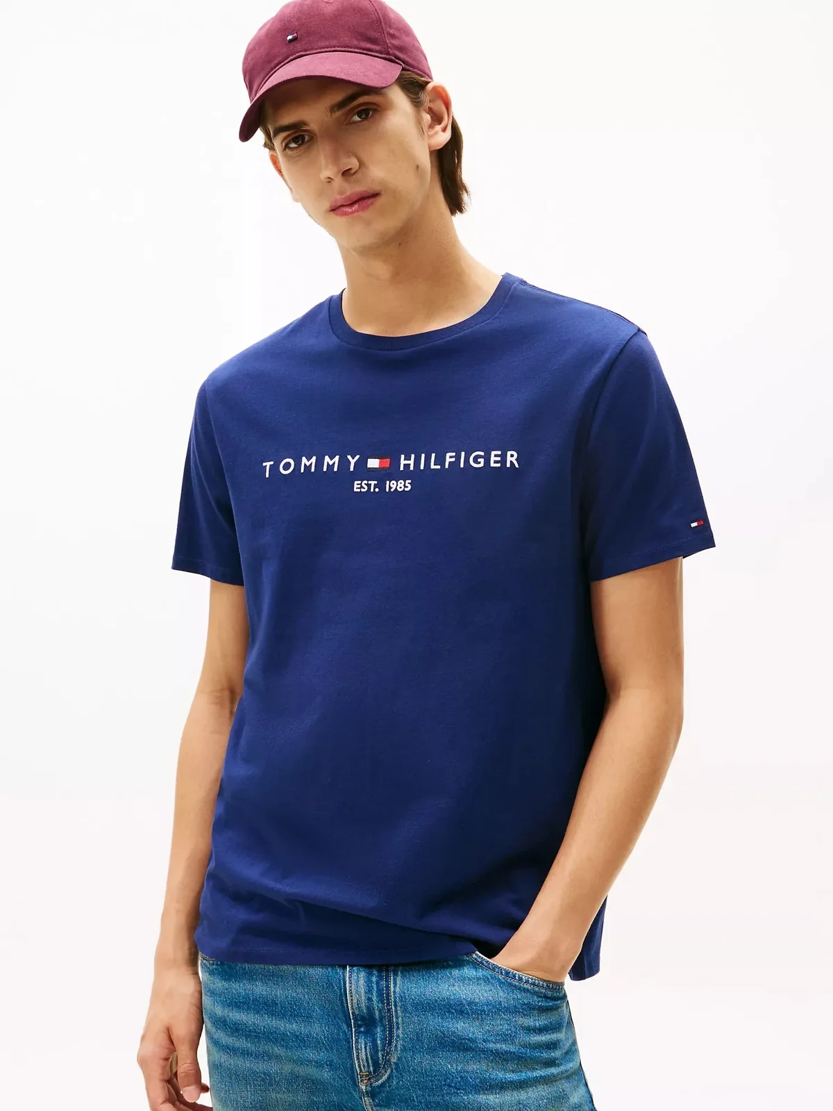Жіноча футболка Tommy Hilfiger з вишитим логотипом 1159851228