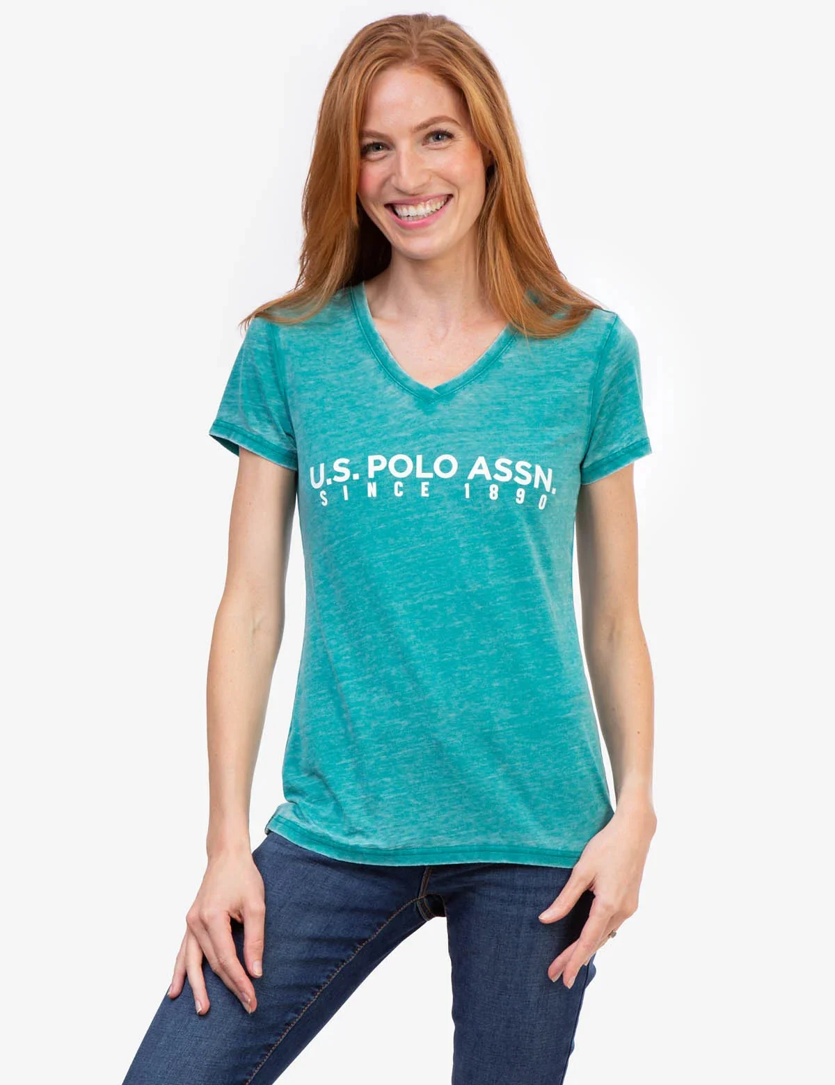 Жіноча футболка US Polo Assn з логотипом 1159827760