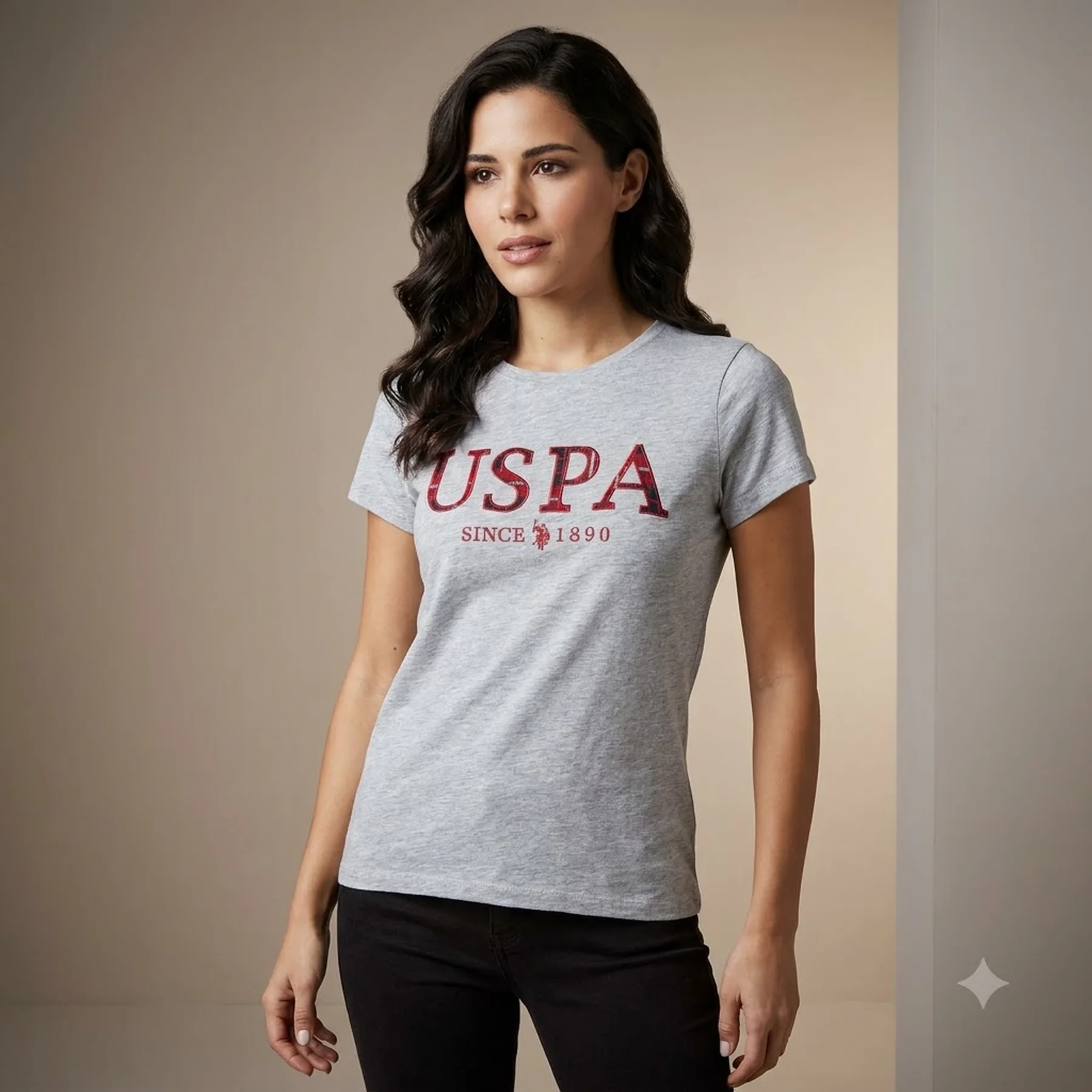 Жіноча футболка US Polo Assn з логотипом 1159842346