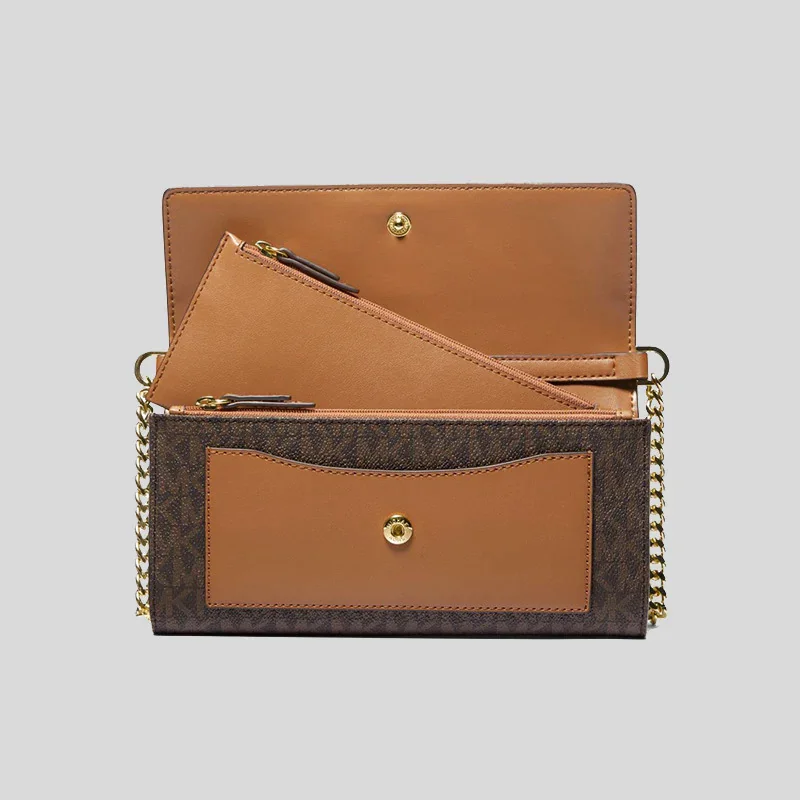 Жіноча сумка Michael Kors кроссбоді з гаманцем 1159783554 (Коричневий, One size)