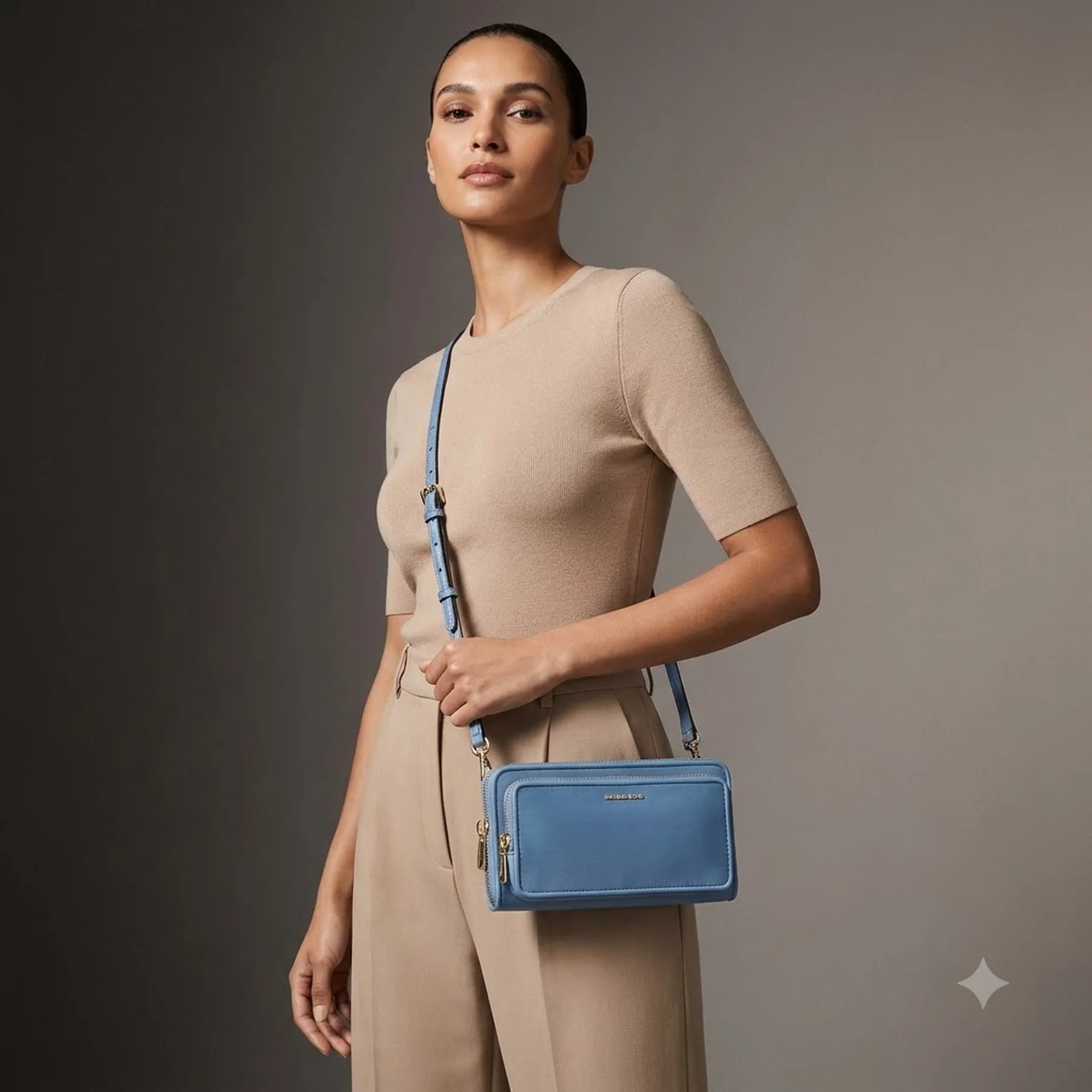Жіноча нейлонова сумка кроссбоді Jet Set Michael Kors 1159851579 Синій