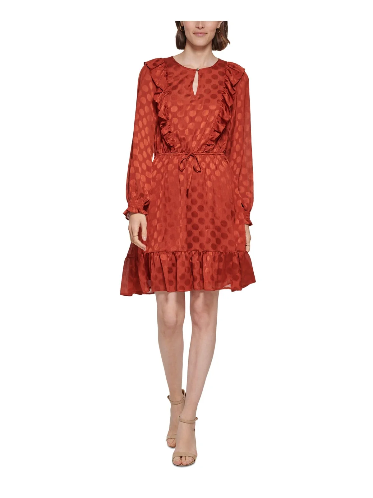 Жіноча шифонова сукня Tommy Hilfiger 1159814807 (Коричневий 8(M))