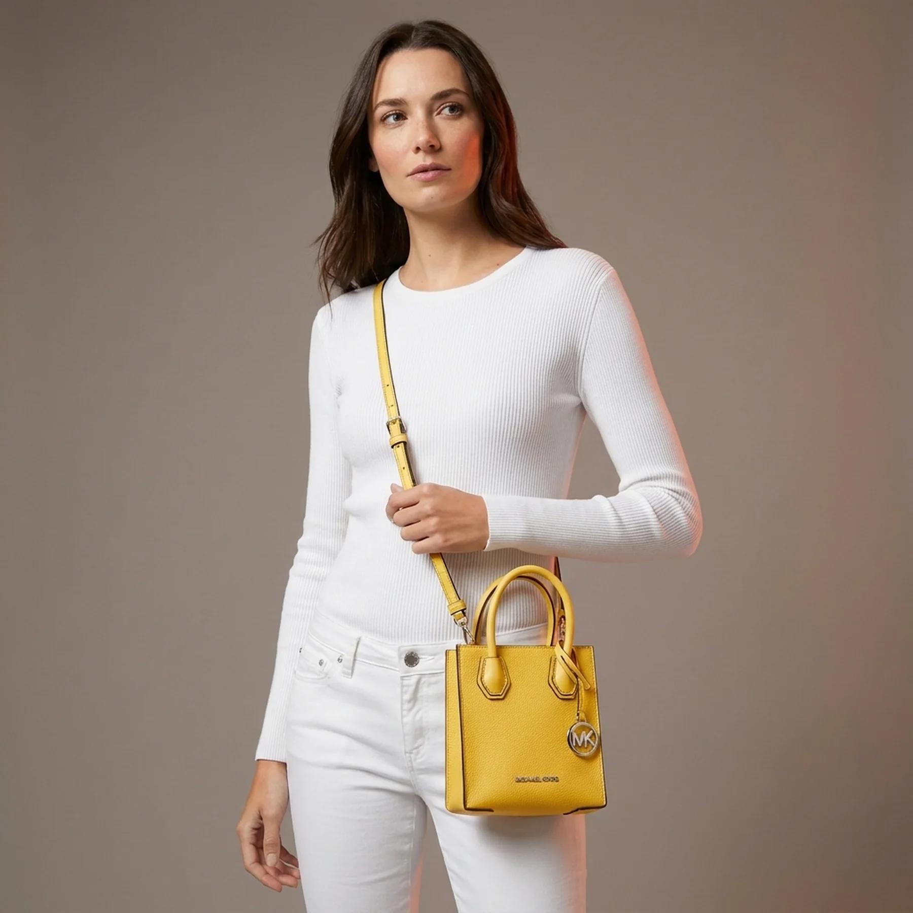 Жіноча шкіряна сумка кроссбоді Michael Kors 1159833101 (Жовтий One size)