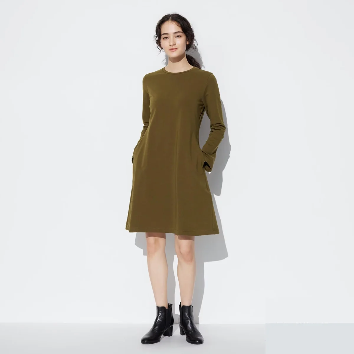 Жіноча сукня-міні UNIQLO з довгими рукавами 1159811982