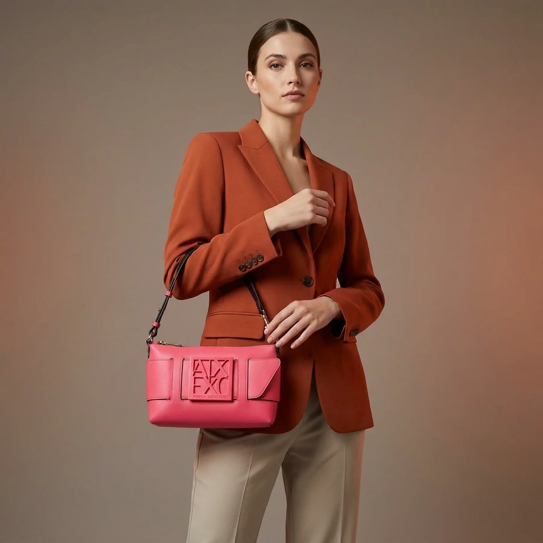 Жіноча сумка Armani Exchange 1159816358 (Рожевий One size)