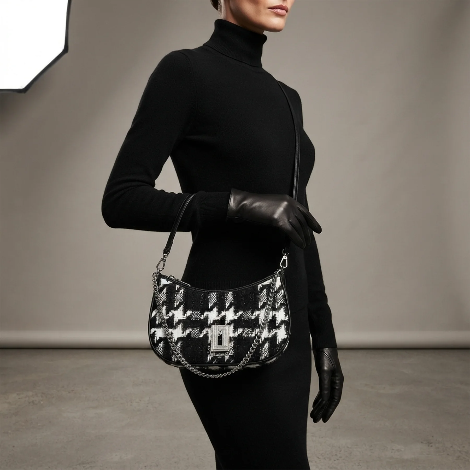 Жіноча сумка Karl Lagerfeld Paris 1159812678 (Білий чорний, One size)