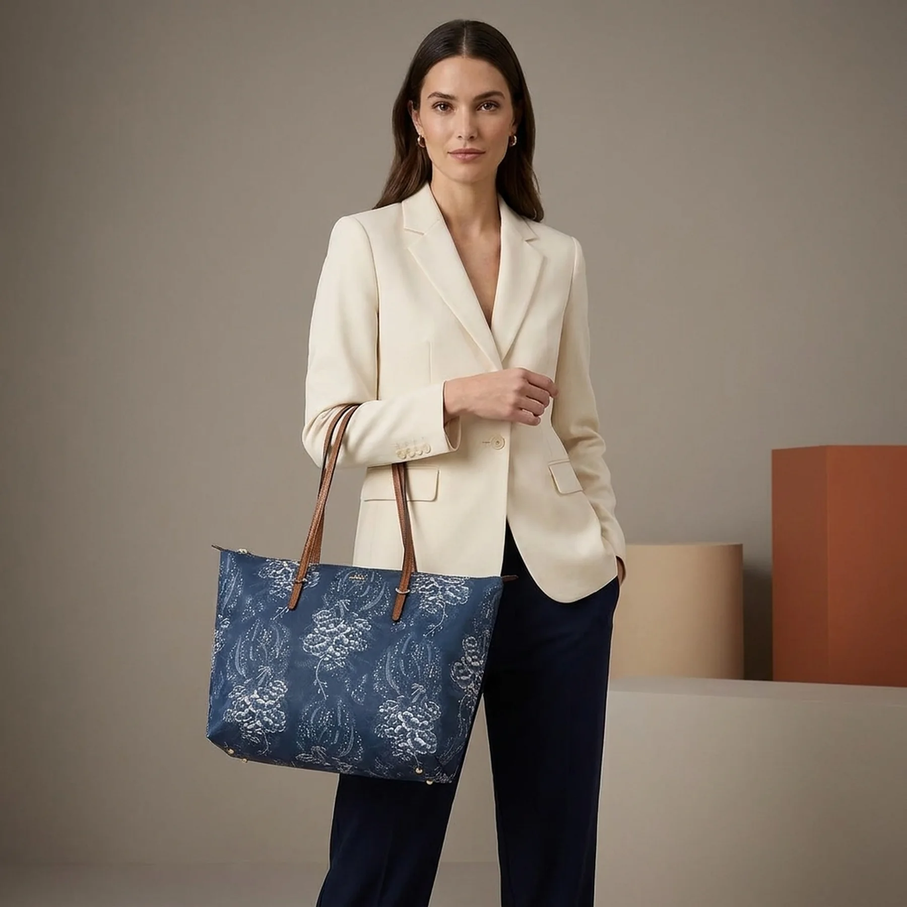 Жіноча сумка Karl Lagerfeld Paris із принтом 1159820916 (Синій One size)