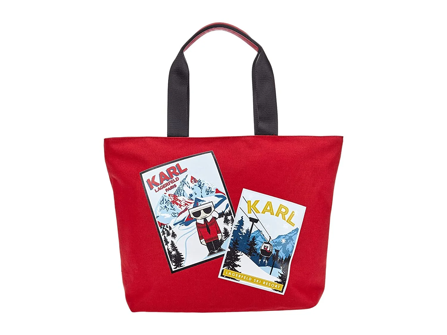 Жіноча сумка Karl Lagerfeld Paris з принтом 1159774473 (Червоний, One size)
