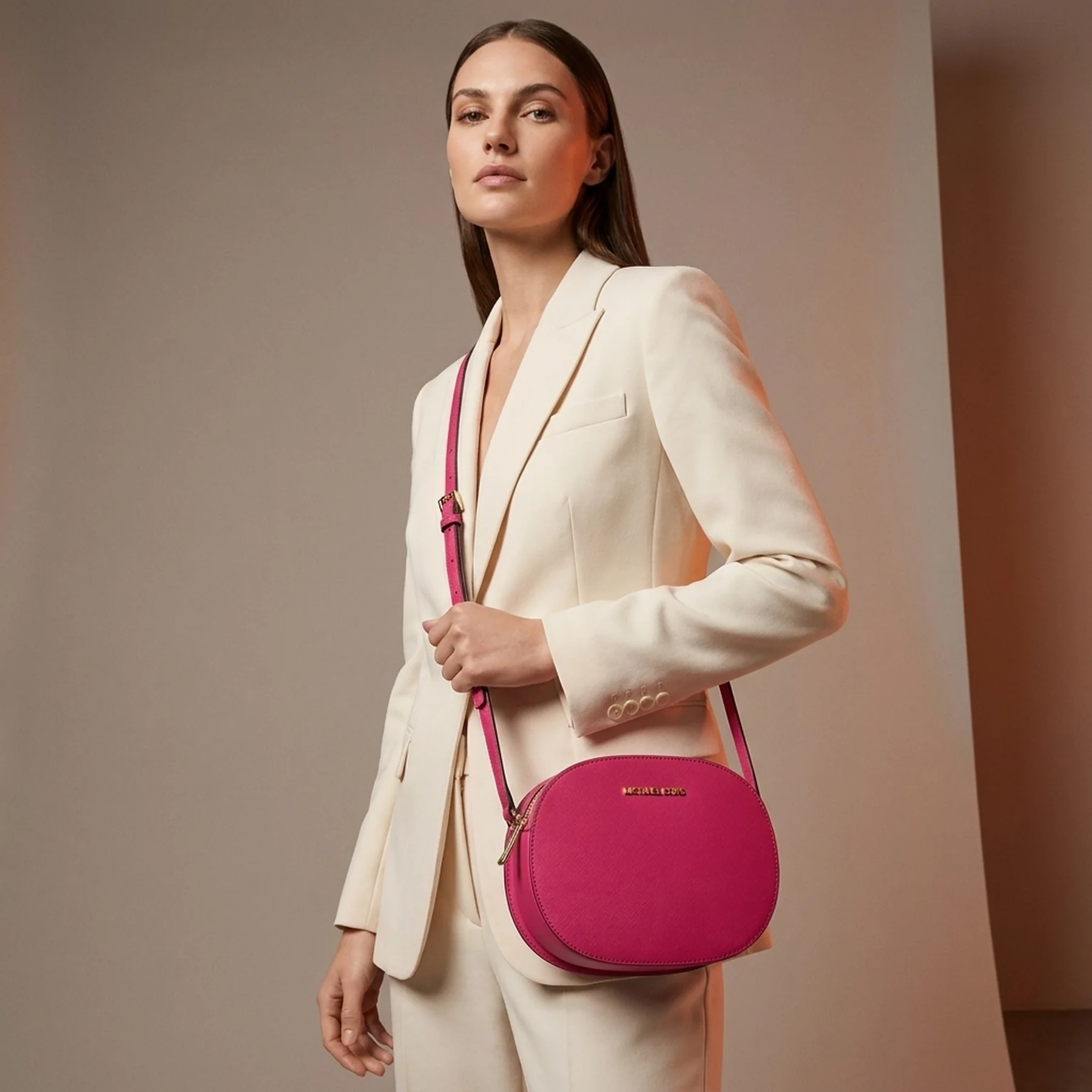 Жіноча сумка кросбоді Michael Kors із сап'янової шкіри 1159801000 (Рожевий, One size)