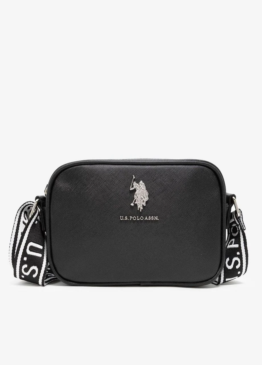 Жіноча сумка кросбоді U.S. Polo Assn з логотипом 1159802844 (Чорний, One size)