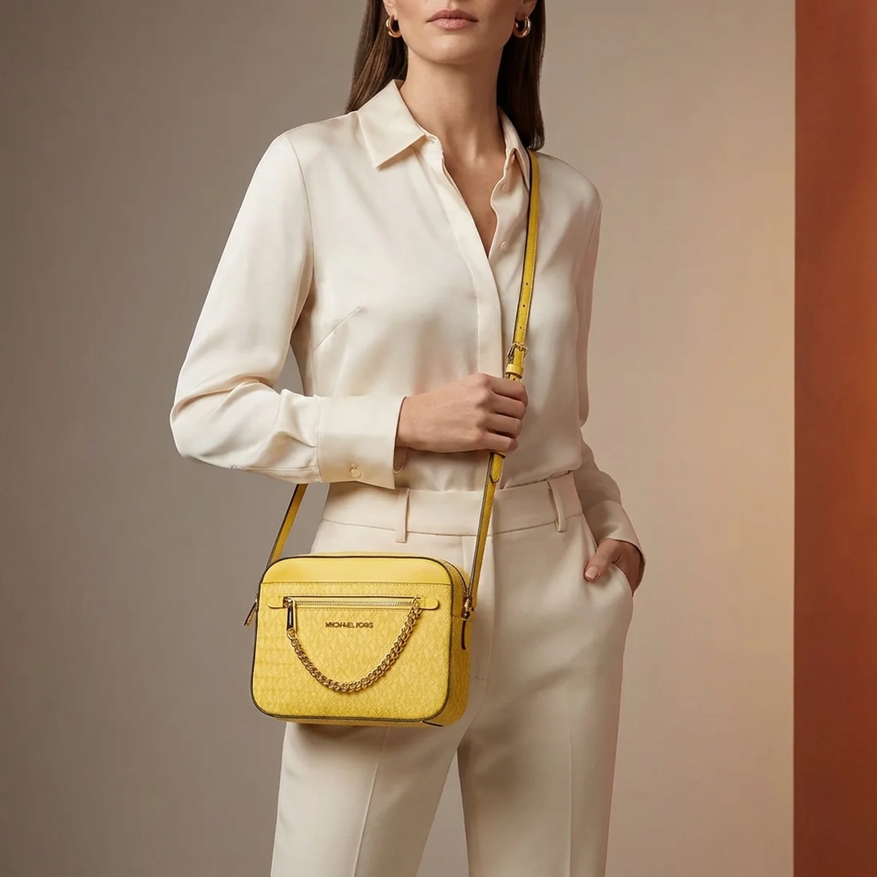 Жіноча сумка кроссбоді Michael Kors 1159834795 (Жовтий One size)