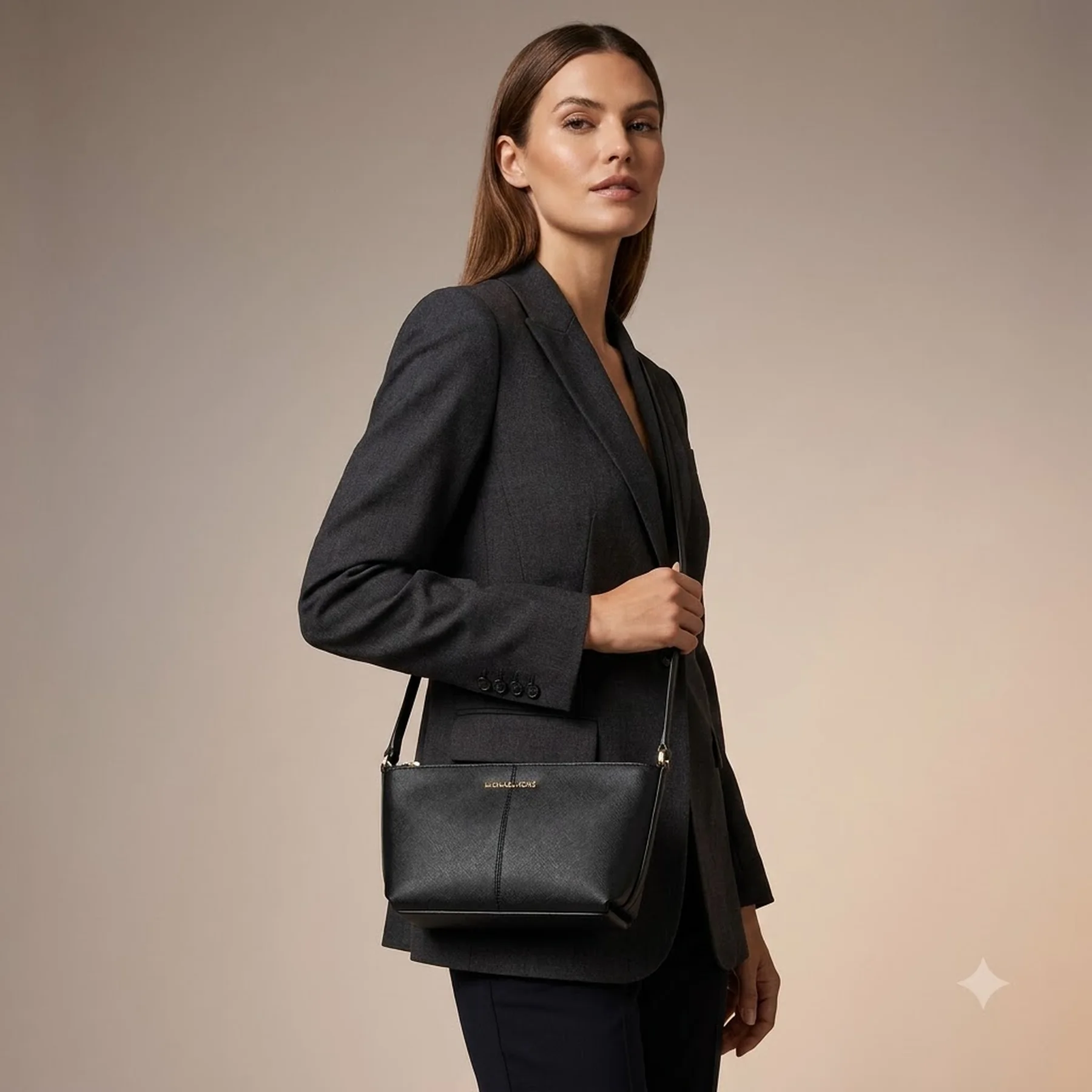 Жіноча сумка кроссбоді Michael Kors з логотипом 1159822839 (Чорний One size)