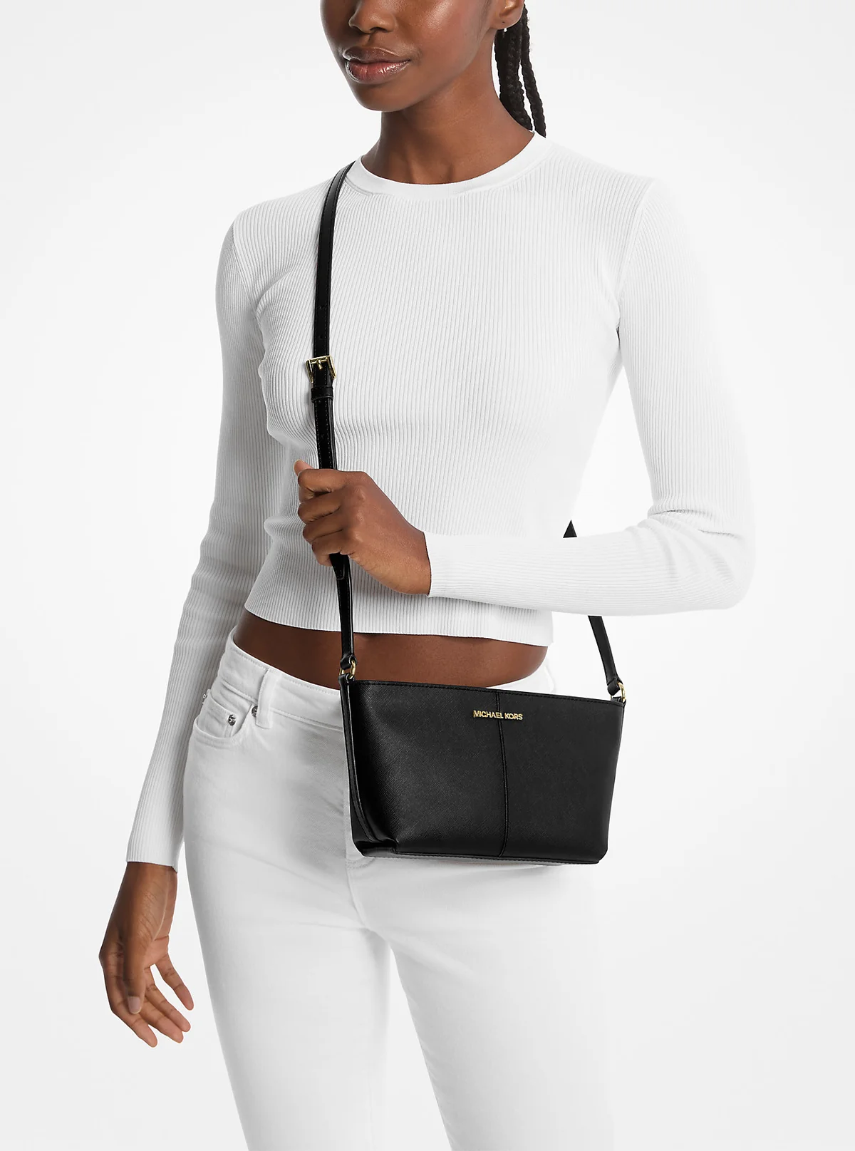 Жіноча сумка кроссбоді Michael Kors з логотипом 1159822839 (Чорний One size)