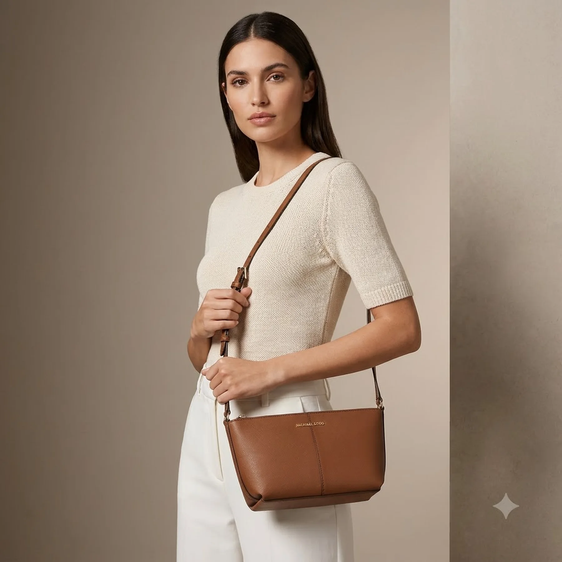 Жіноча сумка кроссбоді Michael Kors з логотипом 1159822841 (Коричневий One size)