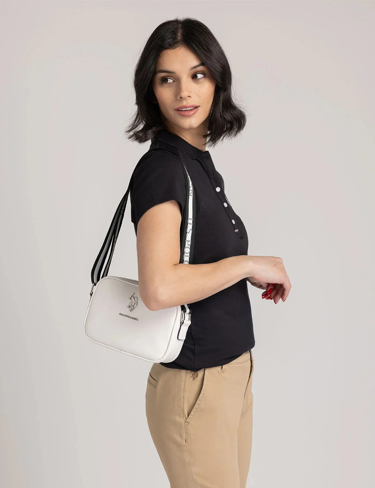 Жіноча сумка кроссбоді U.S. Polo Assn з логотипом 1159815297  (Білий One size)