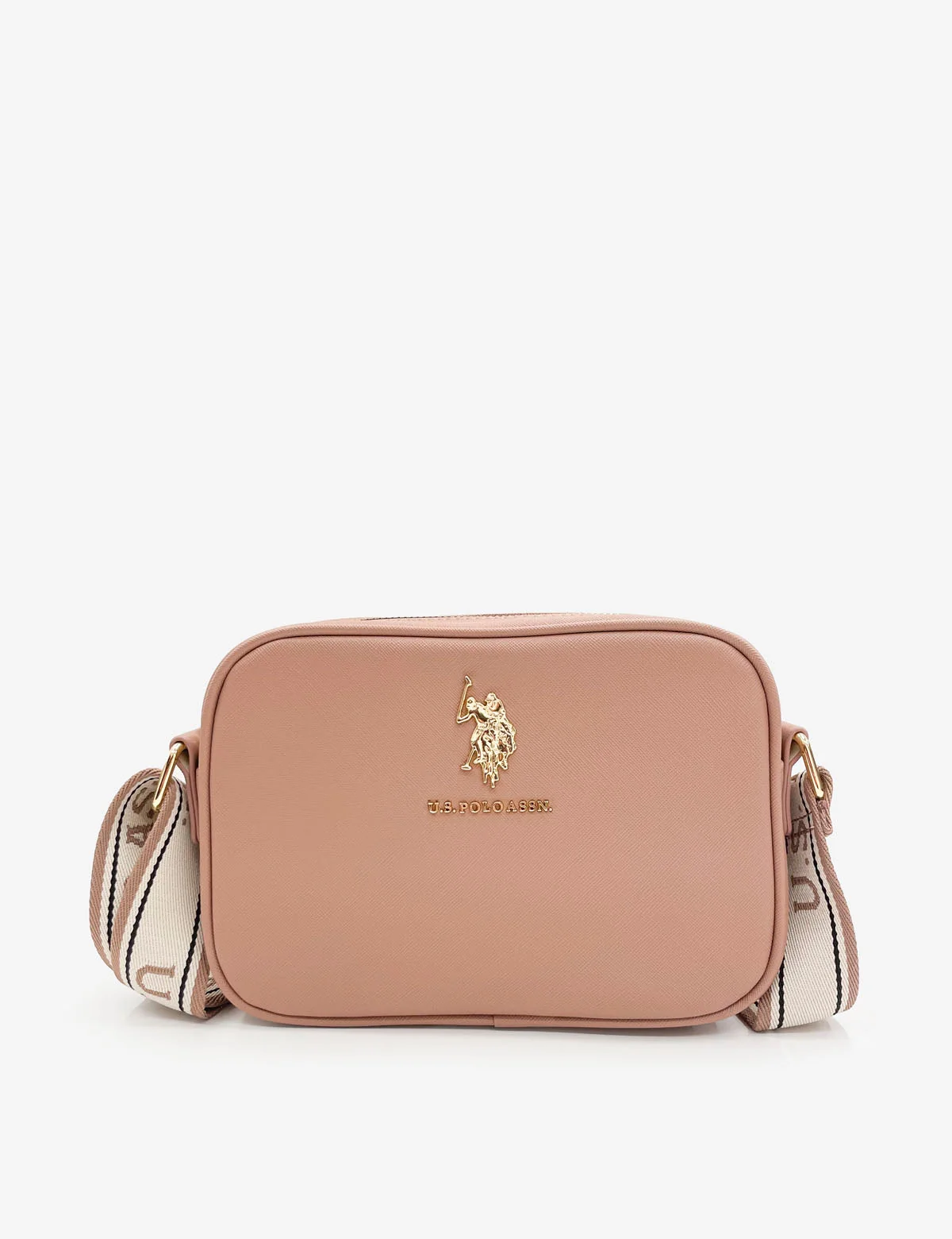 Жіноча сумка кроссбоді US Polo Assn з логотипом 1159815302 (Бежевий One size)