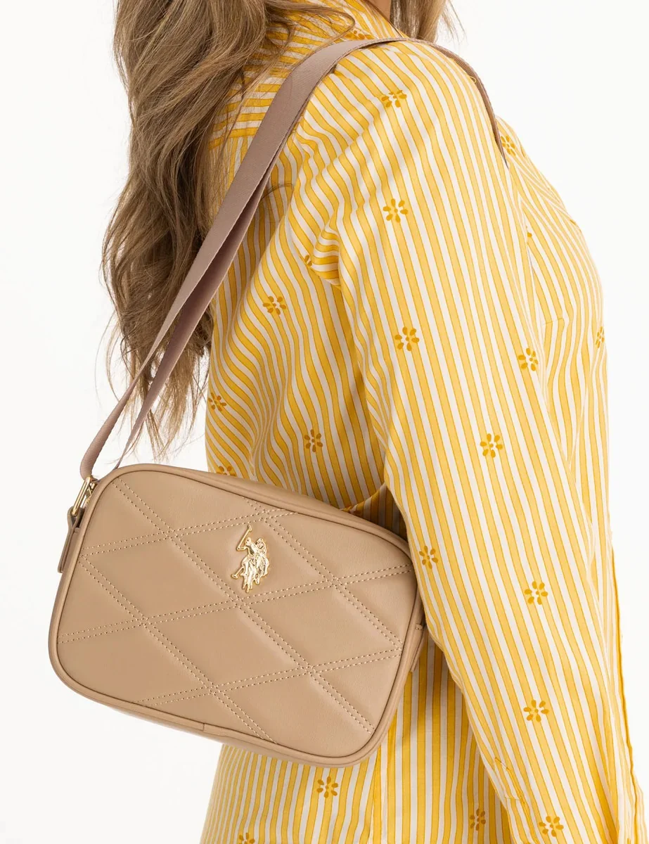 Жіноча сумка кроссбоді U.S. Polo Assn з логотипом 1159815386  (Коричневий One size)
